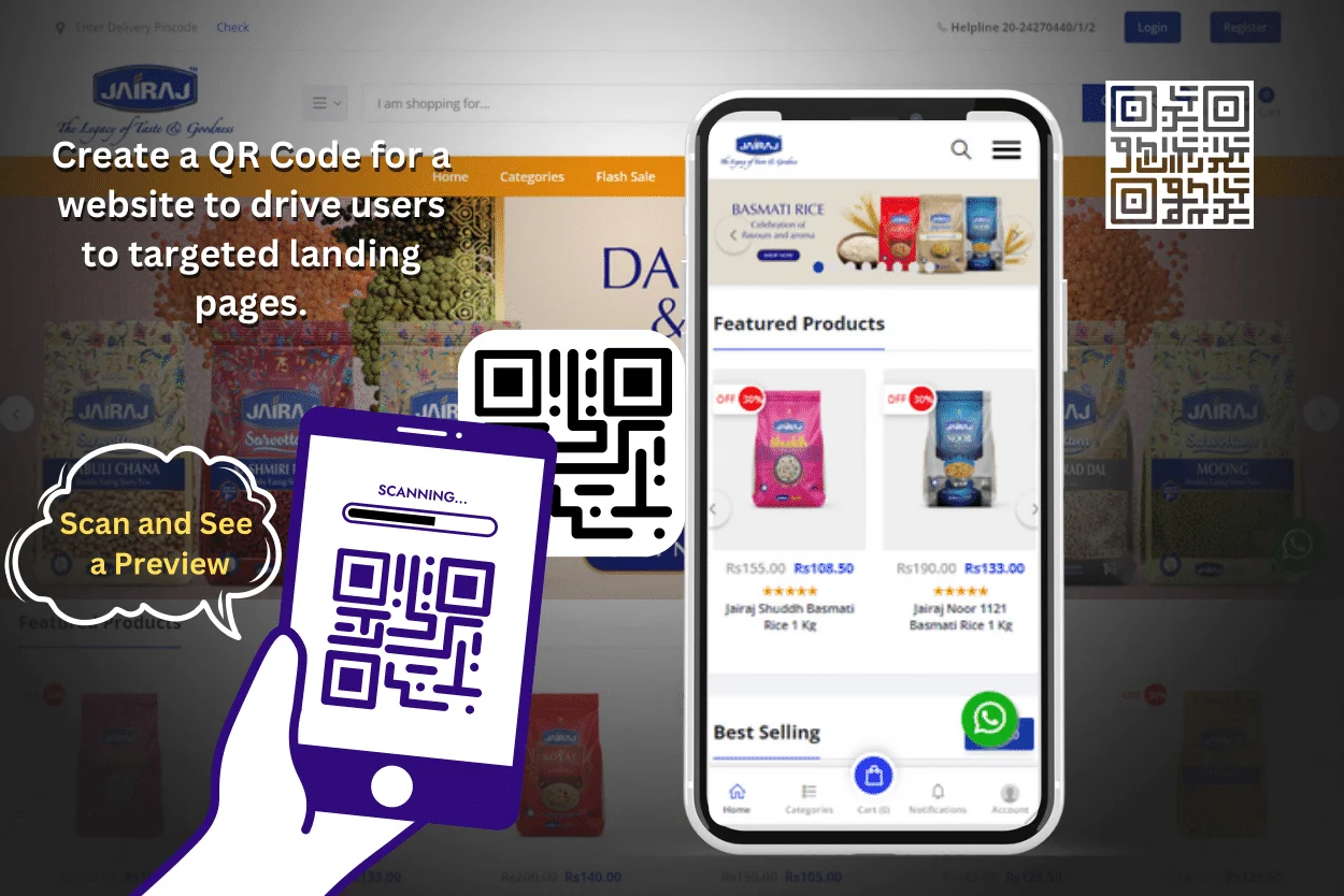 Create QR Code for Website